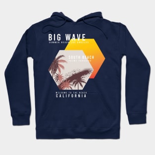 big wave south beach California Hoodie